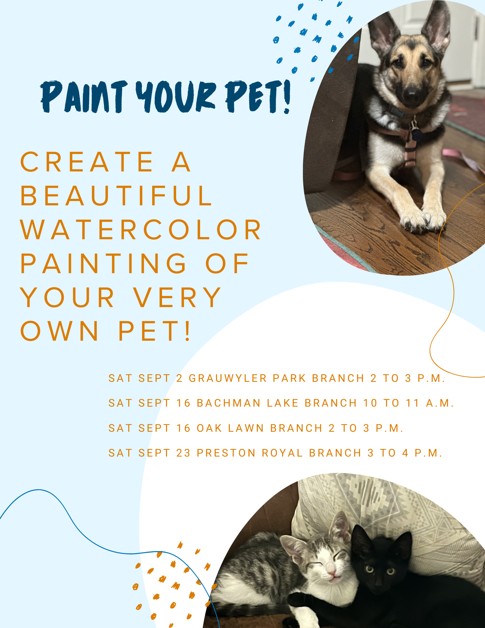 Paint Your Pet! Dallas Public Library